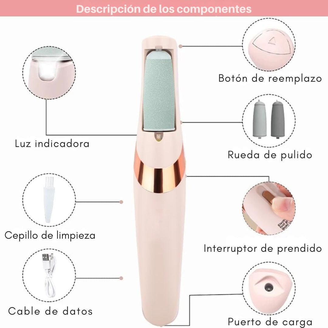 Removedor Eléctrico de Callos Profesional+ crema para pies y manos de Regalo 🎁