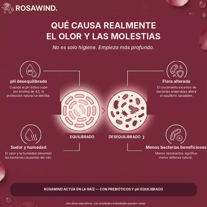 ROSAWIND | SPRAY INTIMO PREBIOTICO ANTIOLOR PARA MAYOR CONFORT