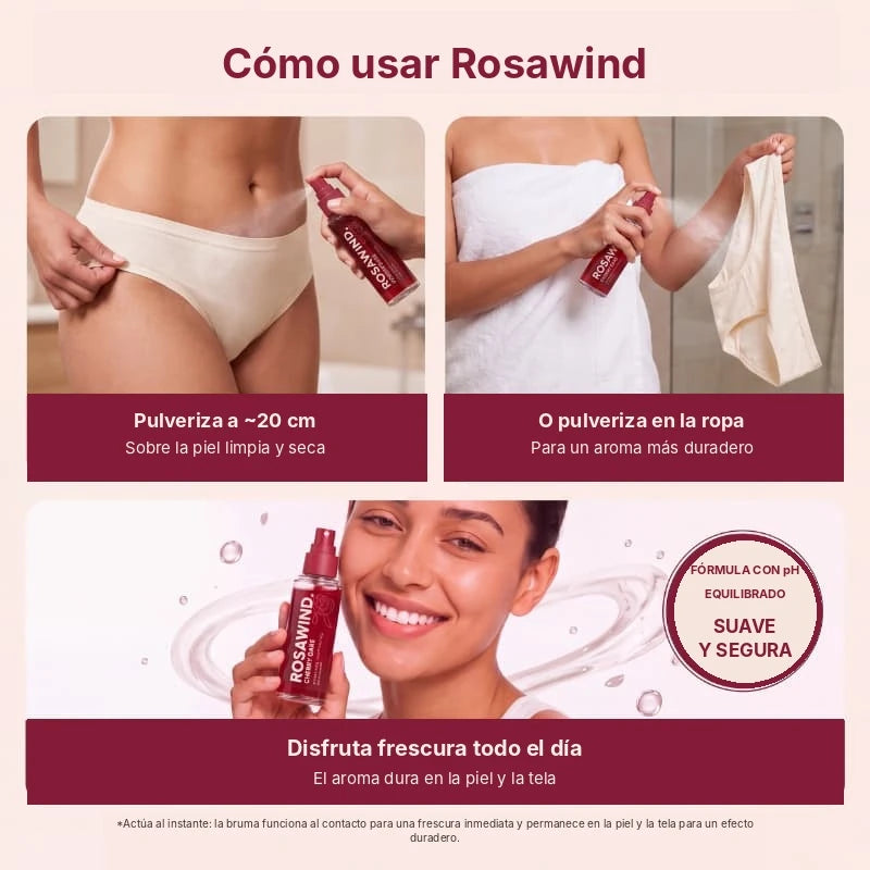 ROSAWIND | SPRAY INTIMO PREBIOTICO ANTIOLOR PARA MAYOR CONFORT
