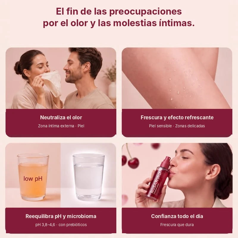ROSAWIND | SPRAY INTIMO PREBIOTICO ANTIOLOR PARA MAYOR CONFORT
